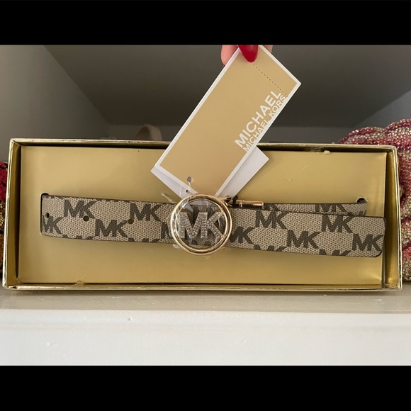 Michael Kors Accessories - Authentic MK gold belt with tags